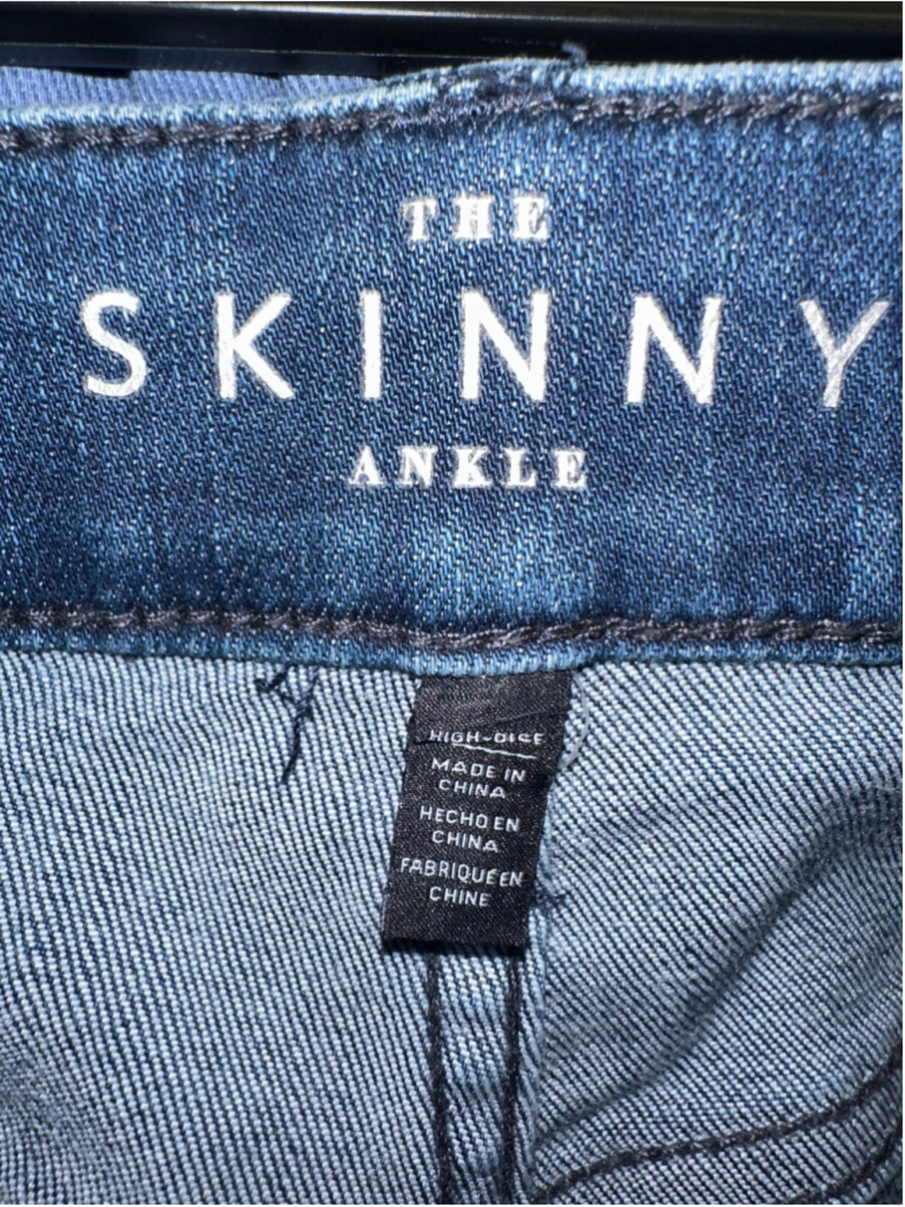 Women's White House Black Market Skinny Jeans Size 6 Blue Black - Picture 5 of 8